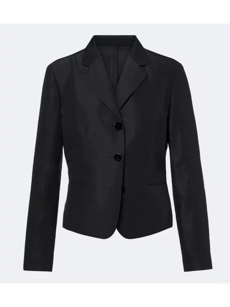 Geacă Gucci de mătase negru