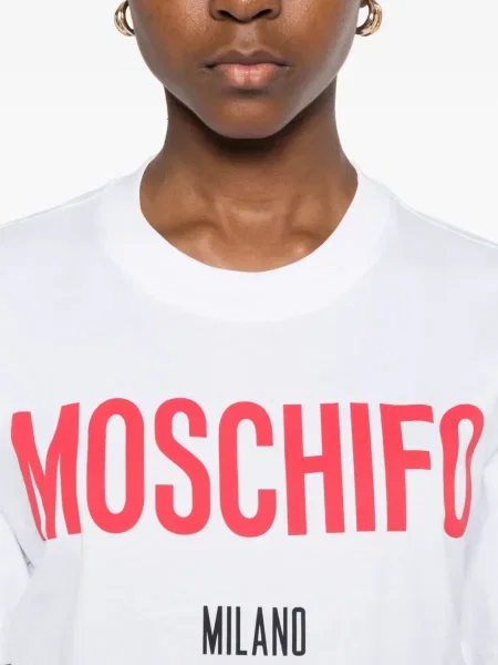 Tricou Moschino cu imagine alb