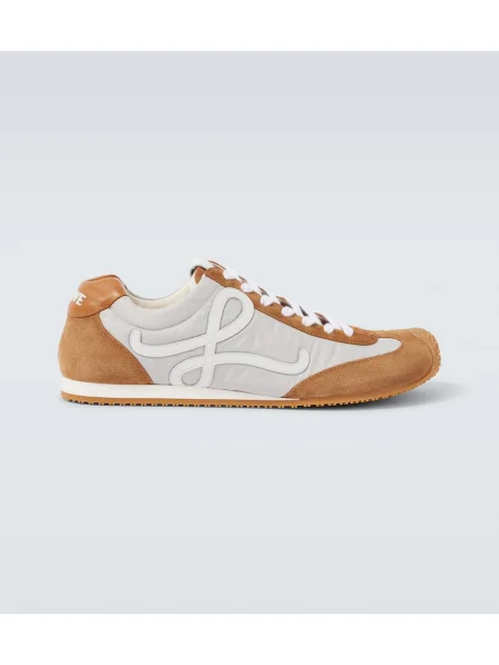 Sneakerși Loewe din piele de căprioară maro