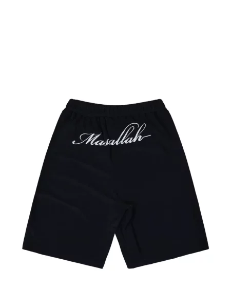 Bermude Gmbh cu broderie negru