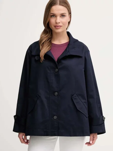United Colors of Benetton kurtka granatowy przejściowa oversize