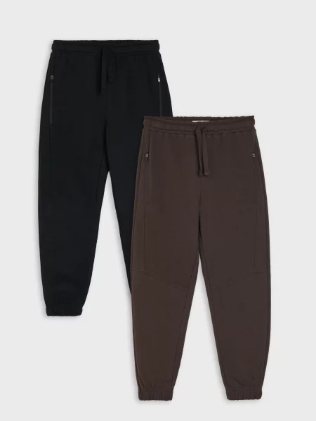Sinsay Tepláky loose jogger 2 pack vícebarevná