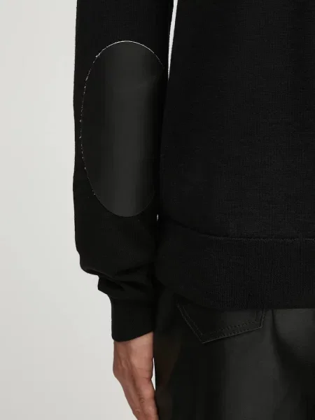 Вовняний светр Maison Margiela легкий гольф чорний