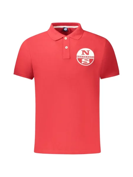 Tricou polo North Sails cu broderie roșu