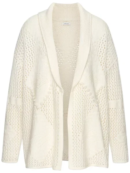 LASCANA Geacă tricotată alb