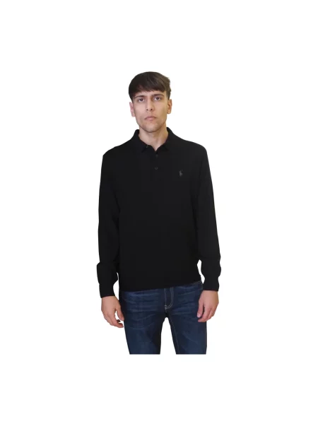 Sweter Ralph Lauren wełniany czarny