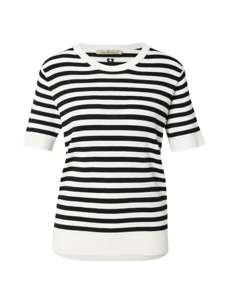 Smith&Soul Pulover negru alb
