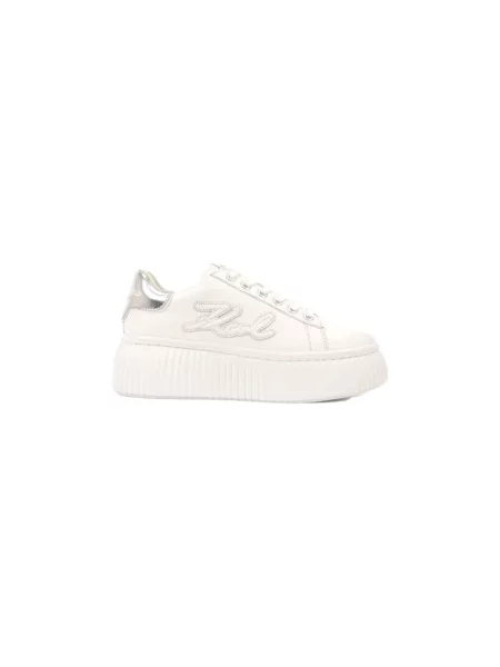Sneakersy Karl Lagerfeld skórzane białe