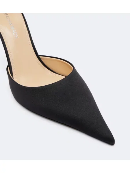 Pantofi cu toc Mach & Mach din satin negru