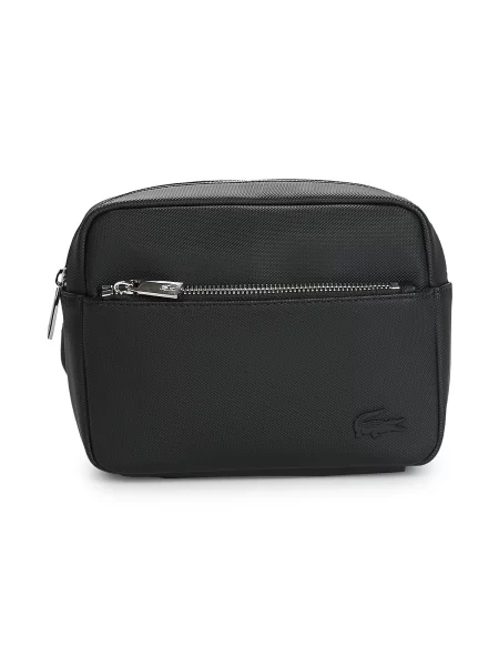 Geantă crossbody Lacoste clasică negru