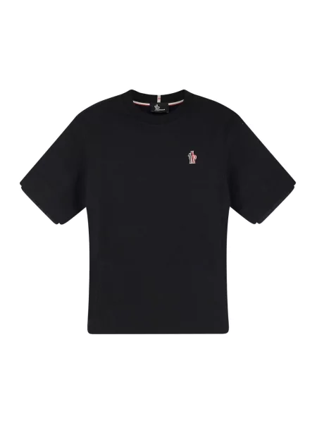 Koszulka Moncler z logo czarna
