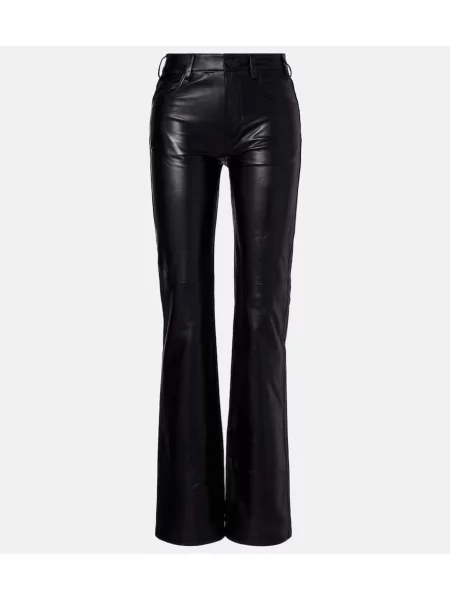 Pantaloni Nili Lotan din piele negru