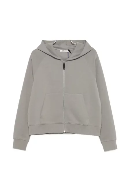 Hanorac cu glugă 's Max Mara cu broderie gri