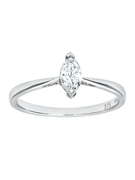 DIAMANT LETERNEL Gyűrűk Ring aus Weißgold mit Diamant ezüst