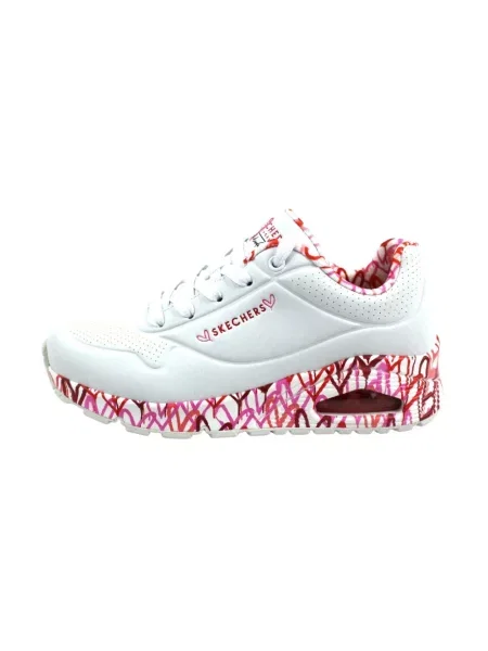 Buty SKECHERS UNO LOVING LOVE biały