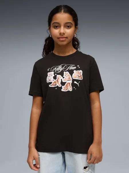 Дитяча Футболка PUMA Graphic Tee комбінований верх чорний