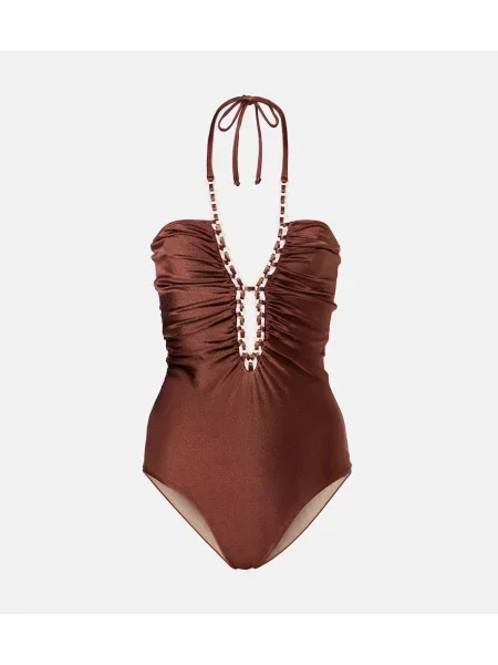 Ogrlica Adriana Degreas rjava