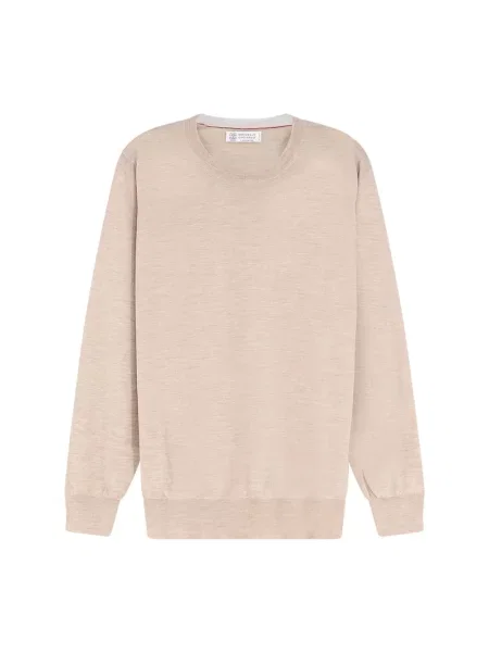 Sweter Brunello Cucinelli beżowy