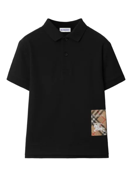 Koszulka polo dziecięca Burberry czarna