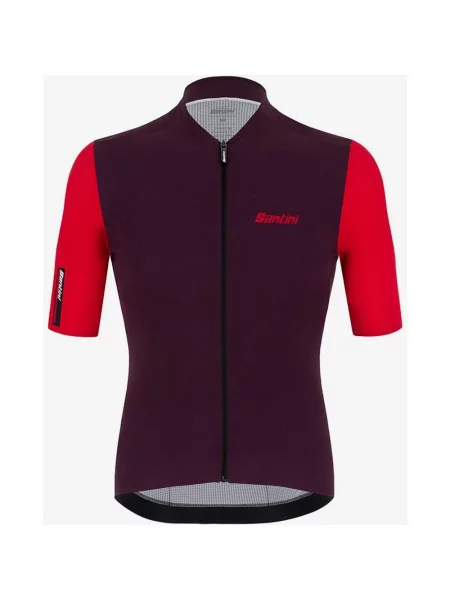 Koszulka z krótkim rękawem Santini Redux Vigor fioletowo-czerwona Sleek Cut XS czerwona