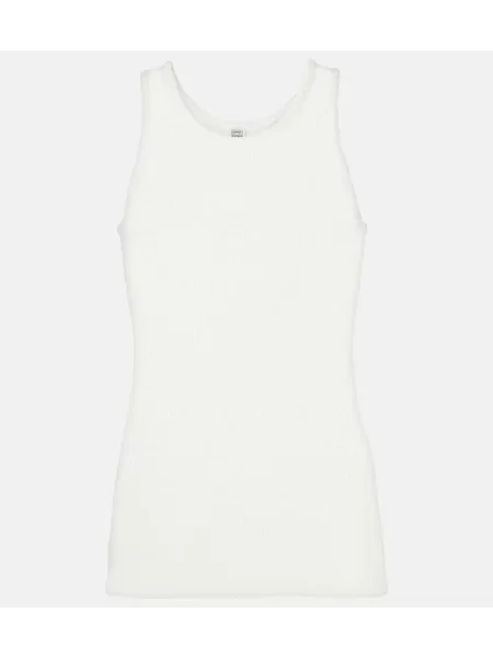 Dzianinowy top Toteme biały