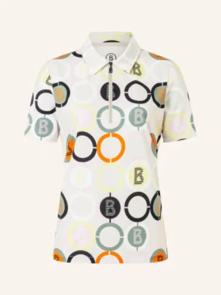 Bogner Koszulka Polo Z Dżerseju Taya weiss czarne