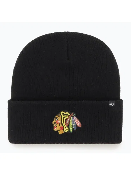 Téli sapka 47 Brand NHL Chicago Blackhawks Haymaker black. Méret: OS fekete