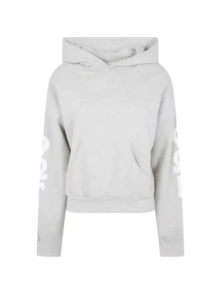 Hanorac cu glugă Fear Of God Essentials din fleece clasic gri