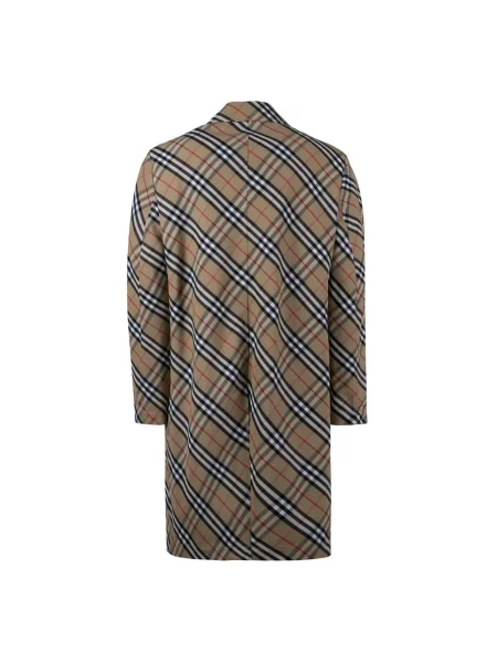 Płaszcz Burberry w kratę beżowy