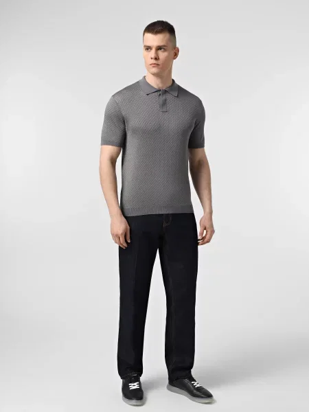 Поло Emporio Armani серое