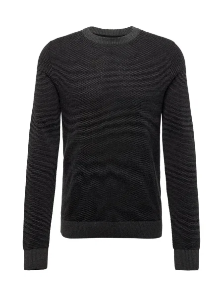JACK & JONES Pulover JJEGlobe metalic gri