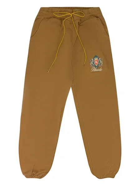 Șnur de strângere pantaloni cu șnur Rhude alergare cu autograf maro
