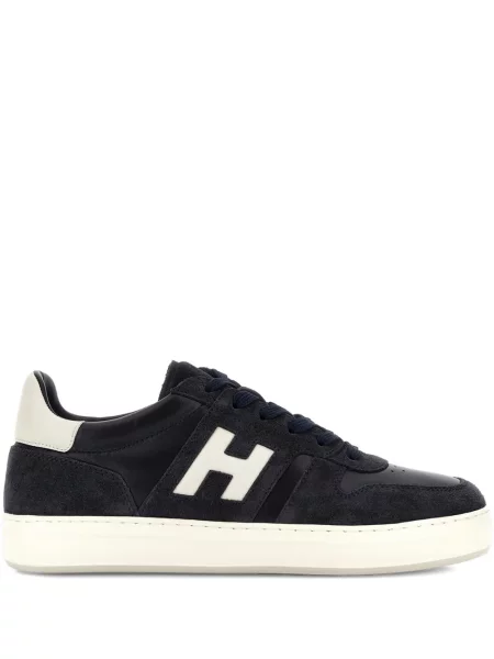 Sneakerși Hogan din piele de căprioară albastru