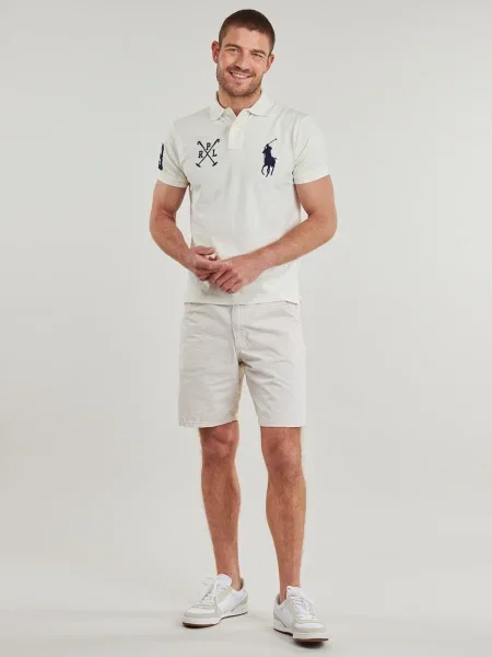 Pantaloni Polo Ralph Lauren scurte alb