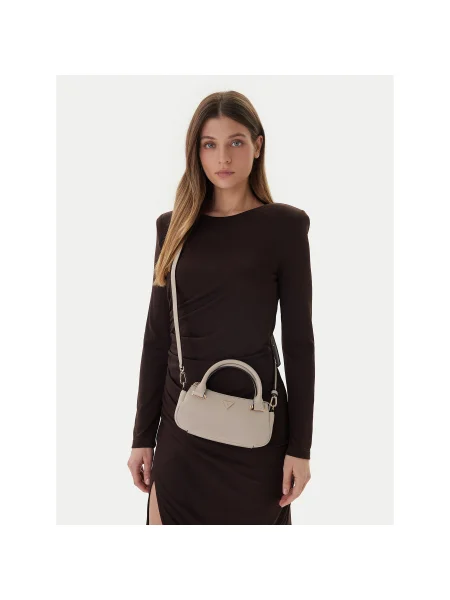 Guess Geantă Evie Mini bej