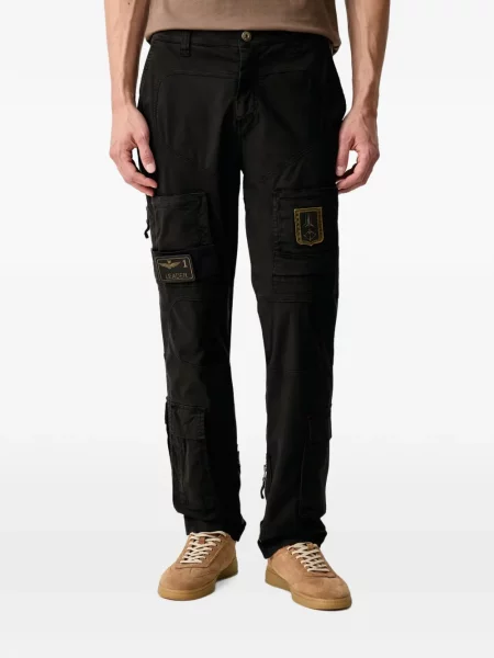 Pantaloni cargo Aeronautica Militare cu autograf negru