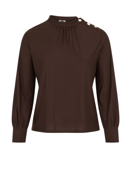 WE Fashion Bluza temno rjava