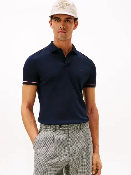 Tricou polo Tommy Hilfiger alb