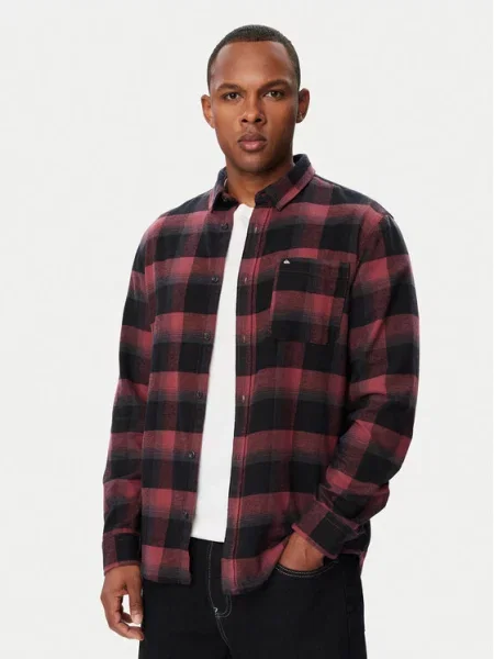 Quiksilver Cămașă Motherfly Plaid Vișiniu