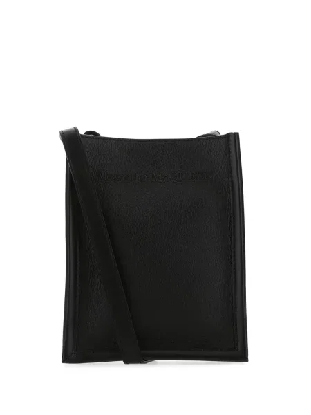 Geantă crossbody Alexander Mcqueen din piele negru