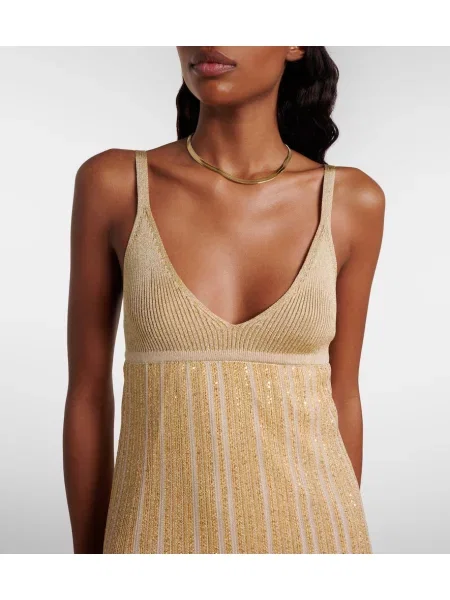 Rochie maxi Missoni de costum auriu