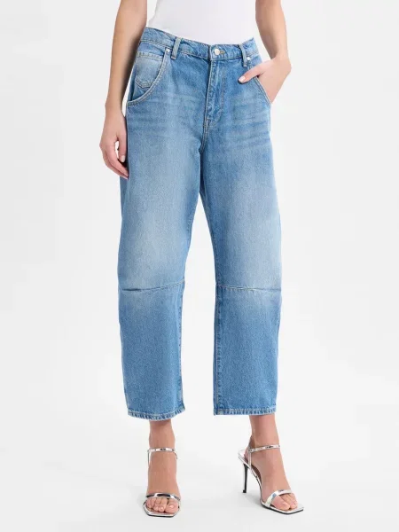 Joop Jeans Dżinsy luźny krój Kobiety jednolity 29 niebieski