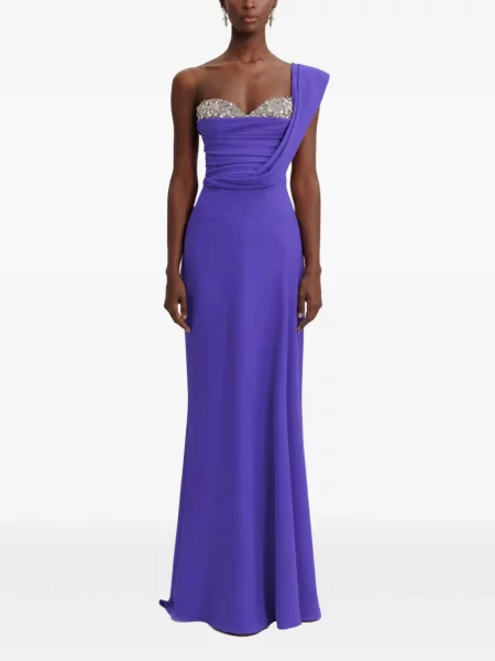 Rochie Gemy Maalouf drapată violet