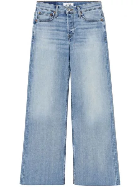 Cropp talie medie blugi Re/done albastru