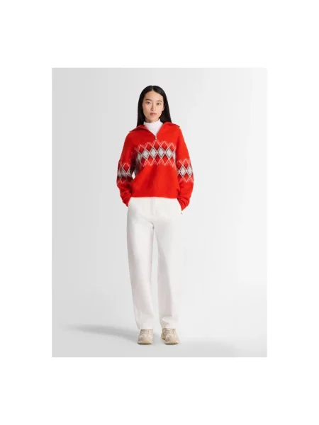 Sweter Fusalp czerwony