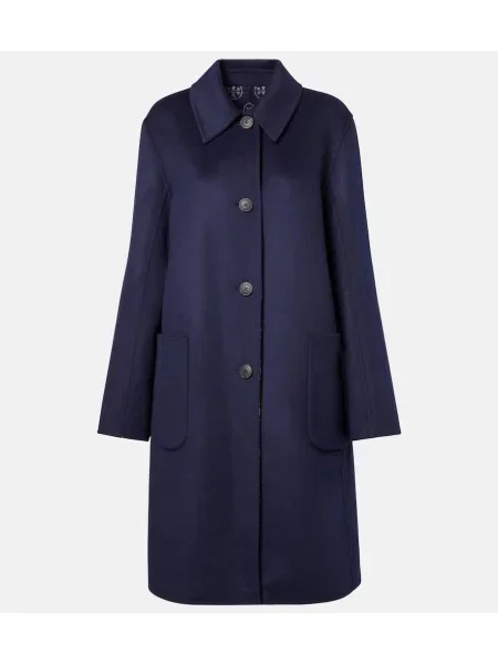 Palton Tory Burch de lână albastru