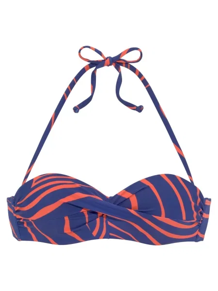 BUFFALO Bikini zgornji del Dune / oranžna modra