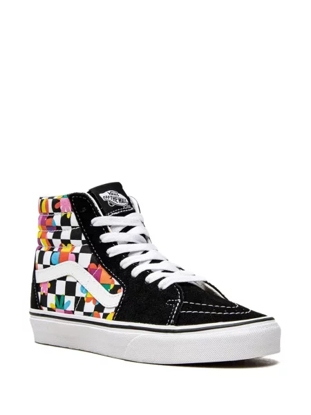 Gėlėtos sportbačiai Vans juoda