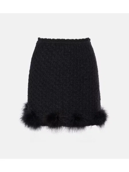 Fustă Blumarine tricotate negru