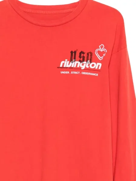 Lung tricou Rrr123 roșu